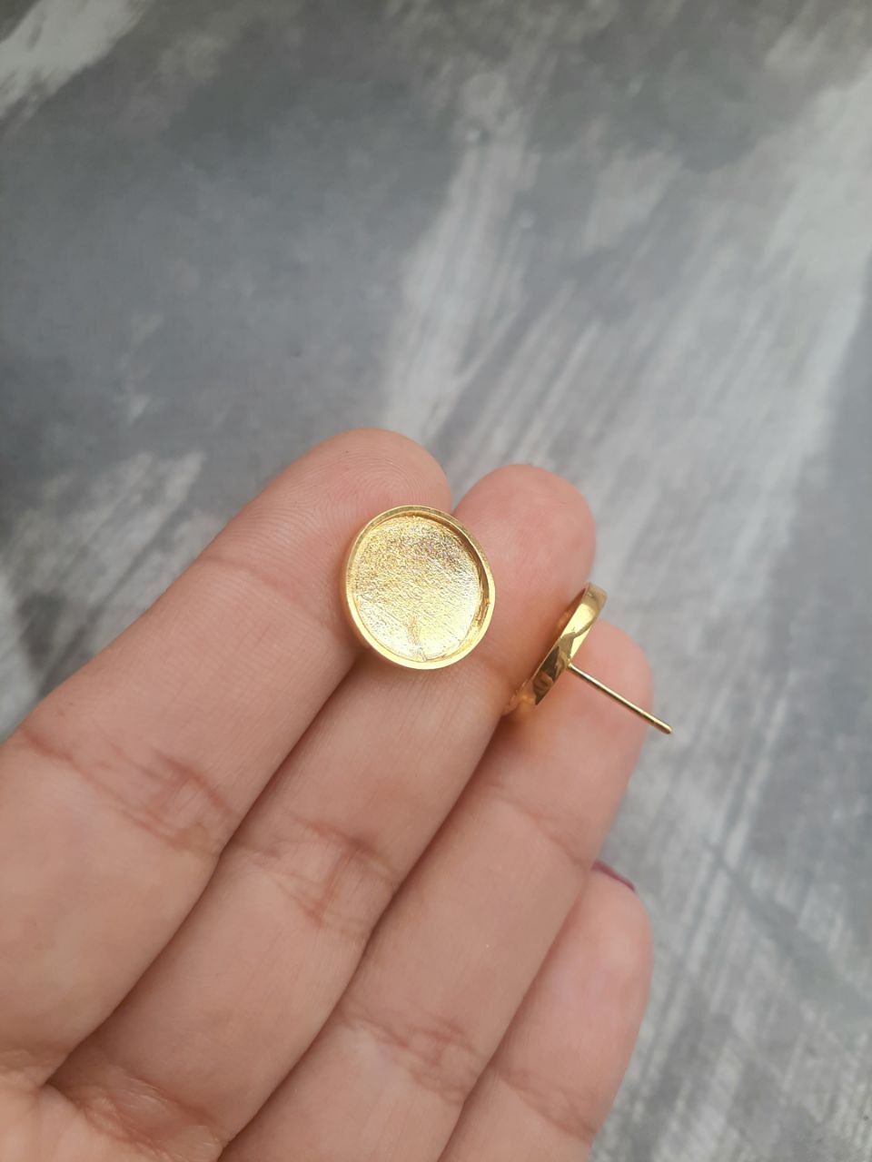 Пусети "Плашки" 13 мм гвіздок посередині